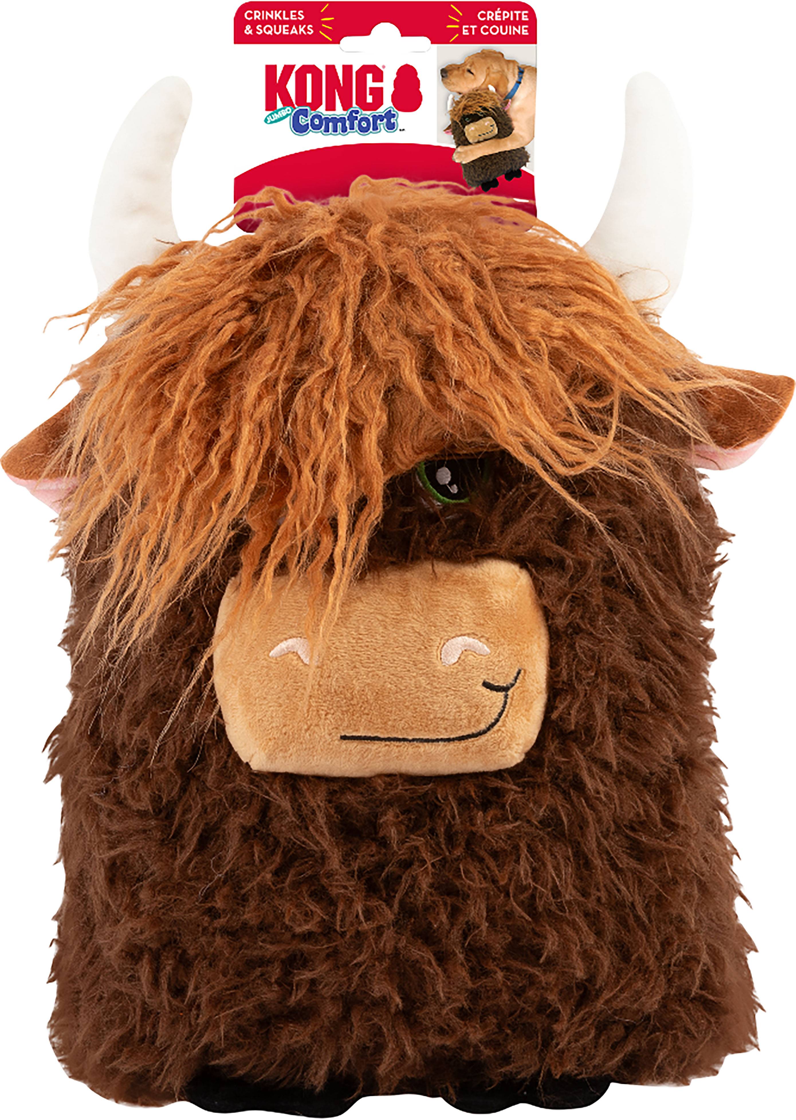 KONG Comfort Jumbo Highland Cow Assorted