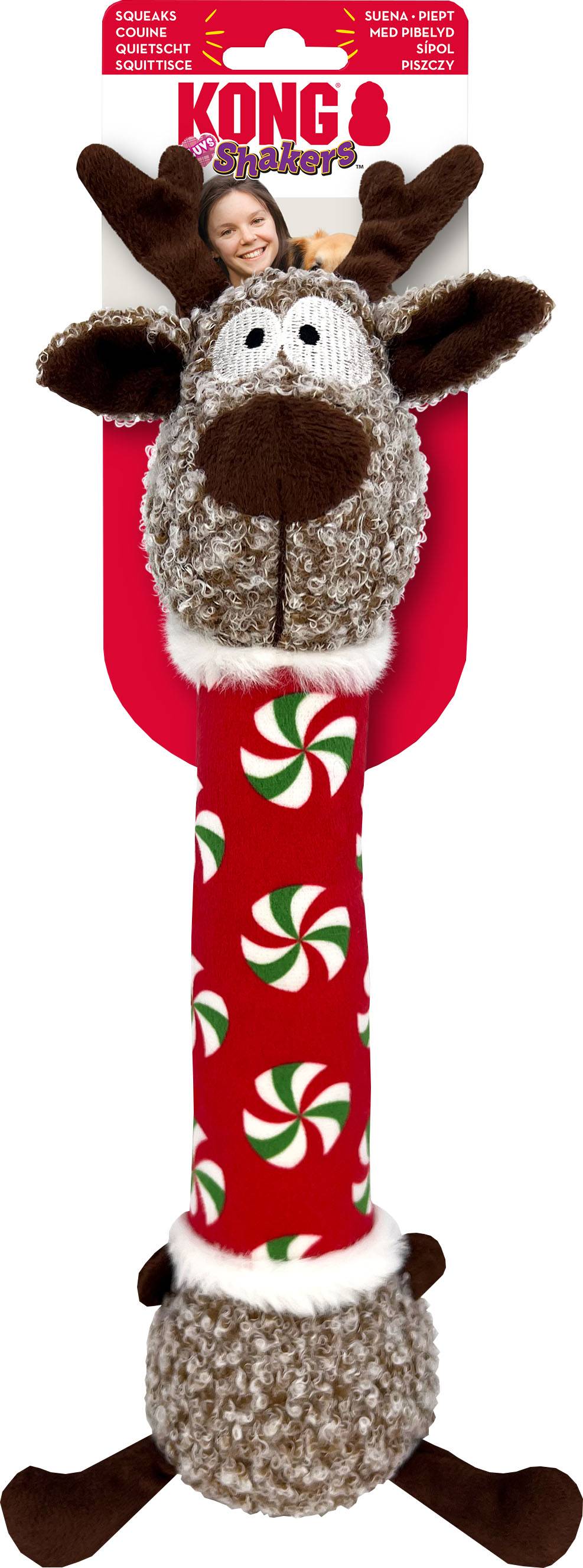 KONG Holiday Shakers Luvs Reindeer