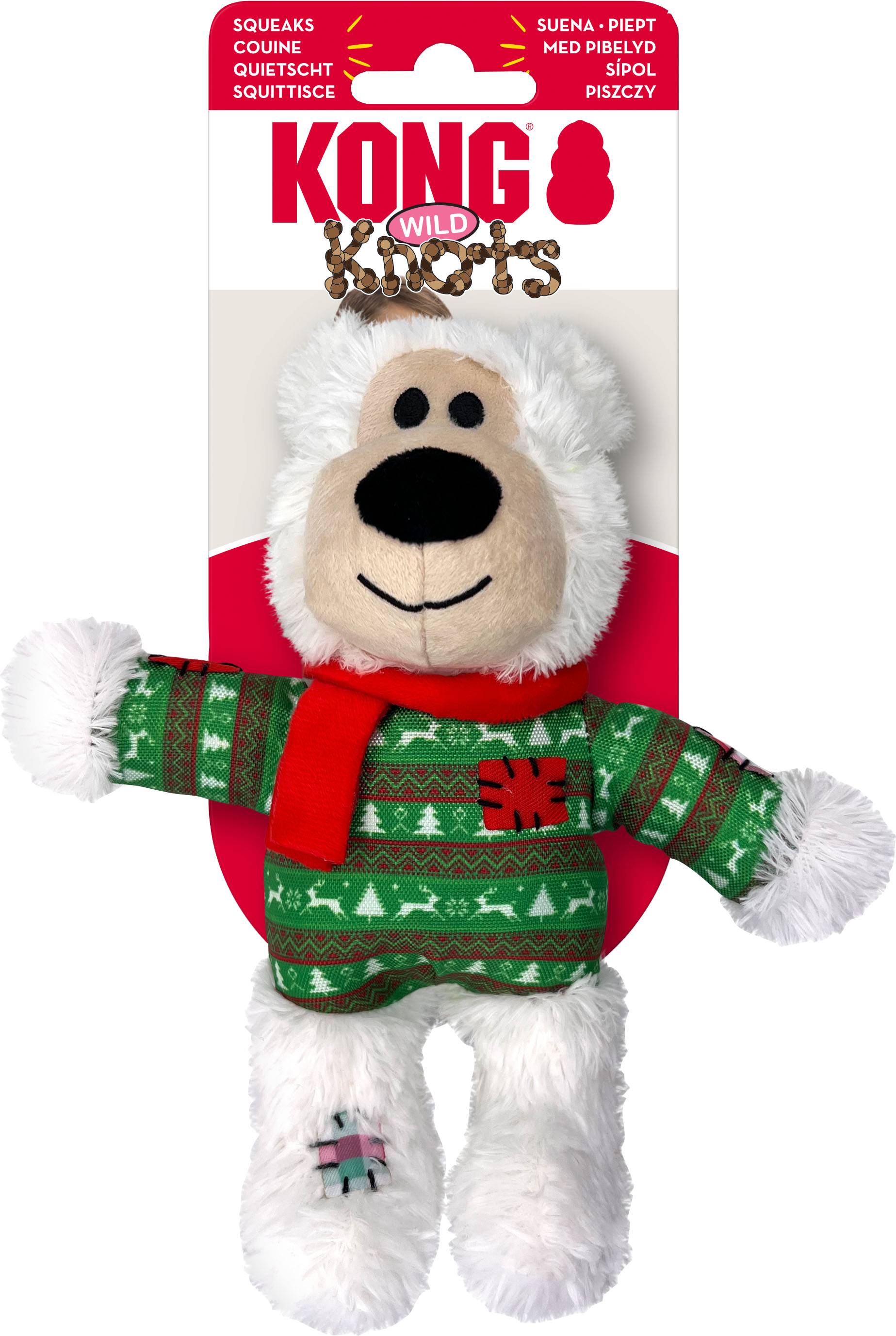 KONG Holiday Wild Knots Assorted Bears