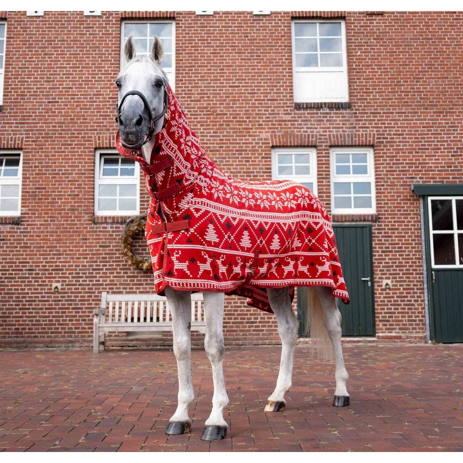 Horze Santa Christmas Fleece High Neck Cooler