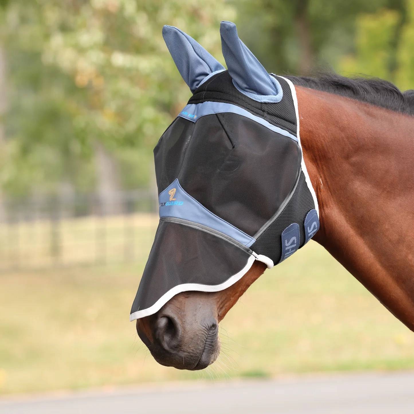 Shires FlyGuard Pro Air Motion Fly Mask with Ears & Nose