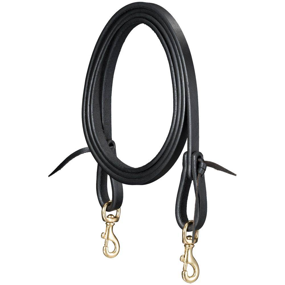 Royal King Harness Leather Roping Reins with Snap Ends