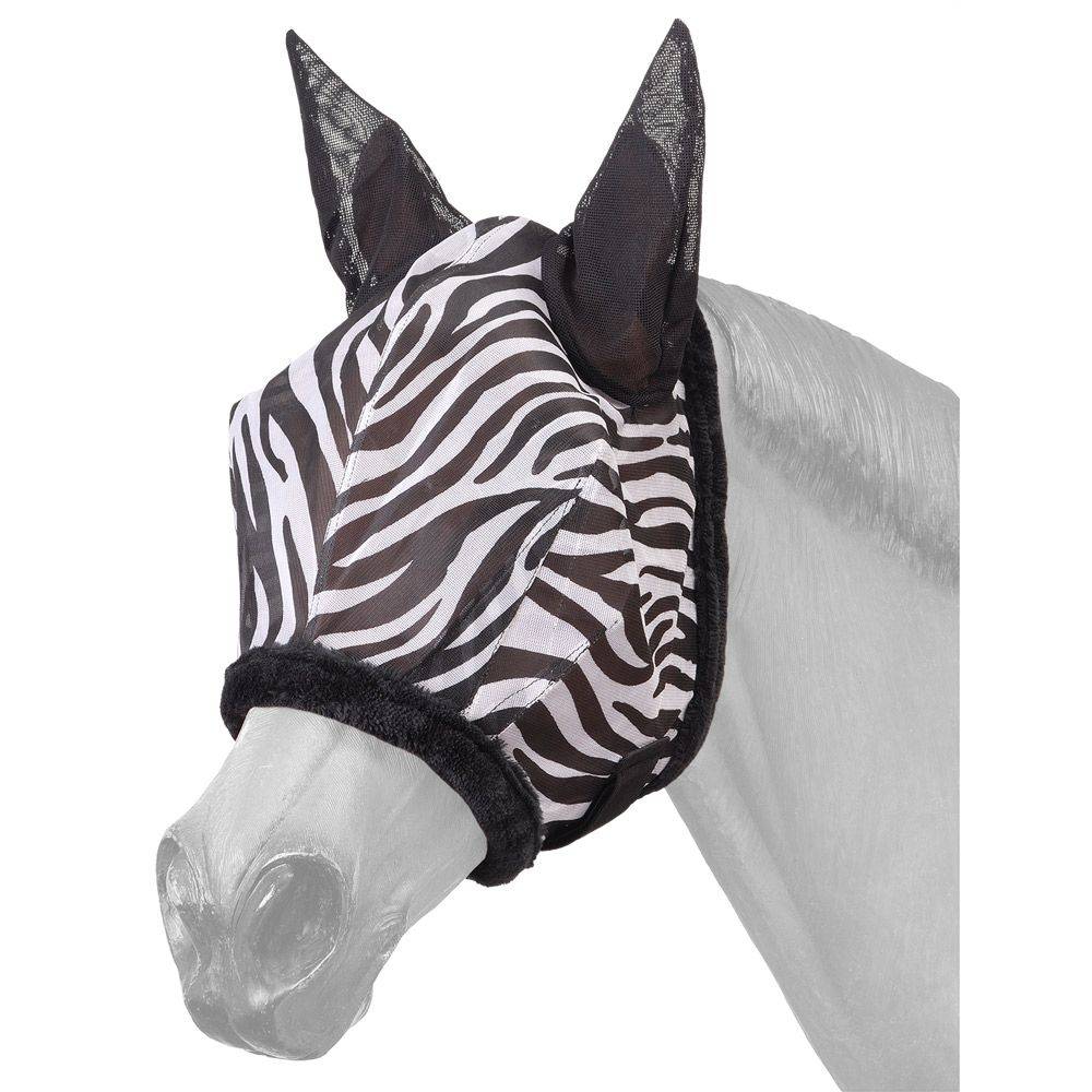 Tough1 Zebra Mesh Fly Mask