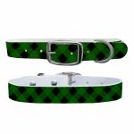 C4 Dog Collar Lumberjack Forest Green Collar