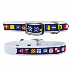 C4 Dog Collar Nautical Flags Collar
