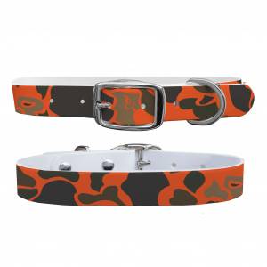 C4 Dog Collar Covey and Paddle - Orange Brigadier Camo Collar