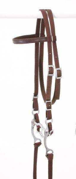 King Series Pony Nylon Browband Bridle