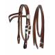 King Series Miniatureature V Browband Headstall w/Silver