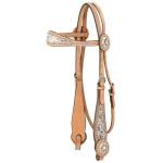 Browband Headstall W/Spotted Hair Overlay