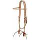 Browband Headstall With Braided Rawhide