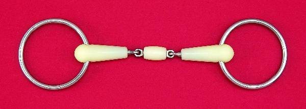 Happy Mouth Double Jointed Loose Ring with  Roller Mouth Bit
