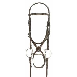 Ovation Jumper Bridle with Rubber Reins