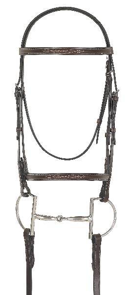 CamelotGold Fancy Raised Bridle with  Laced Reins