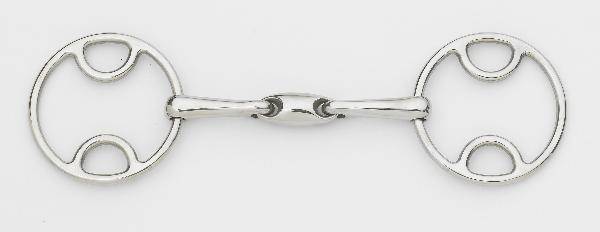 Centaur Stainless Steel Loop Ring Oval Gag Bit