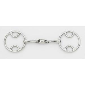 Centaur Stainless Steel Loop Ring Oval Gag Bit