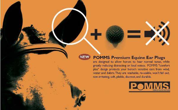 Pomms Equestrian Earplugs Black