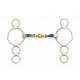 Centaur Stainless Steel 3-Ring Gag with Loose Copper Roller Disks