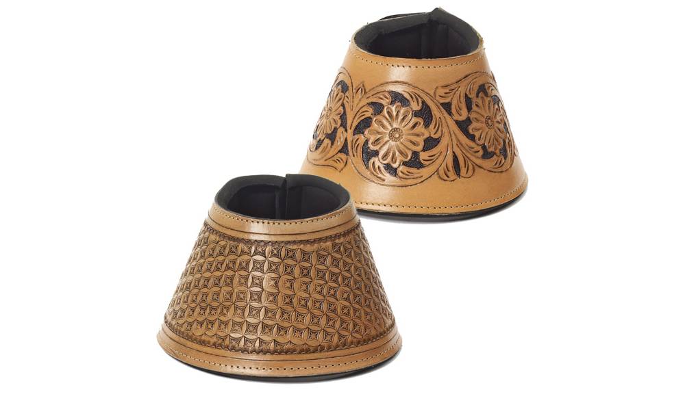 mesquite-canyon-leather-tooled-no-turn-bell-boot-horseloverz