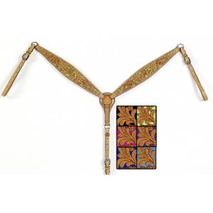 Mesquite Canyon Floral Tooled Breast Collar