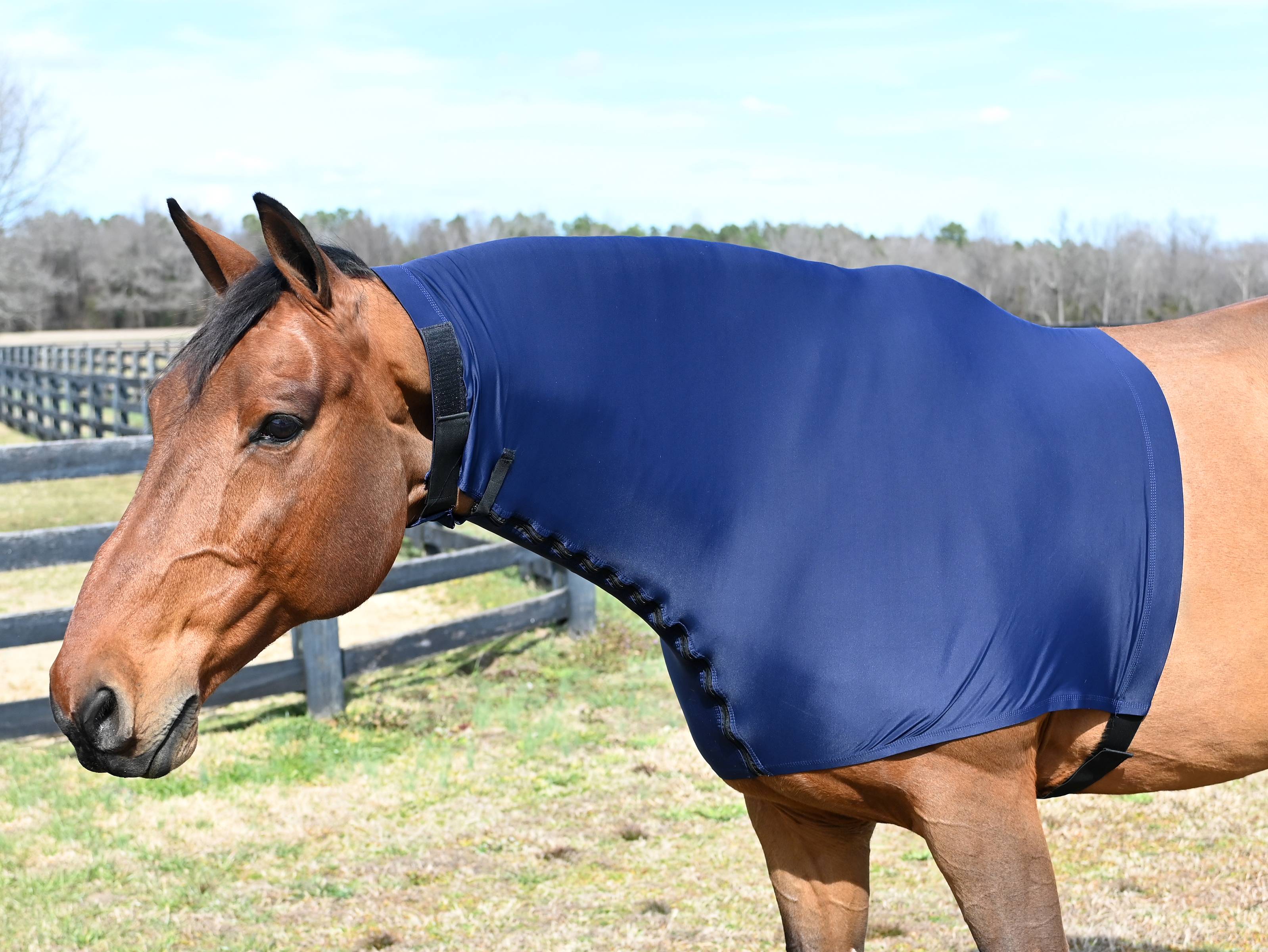 StretchX Faceless Full Separating Zipper Slicker Hood
