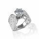 Kelly Herd Horseshoe Solitaire Ring