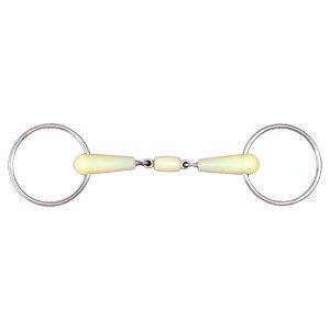 Happy Mouth Thin (16 mm) Double Jointed Loose Ring with  Roller Mouth Bit