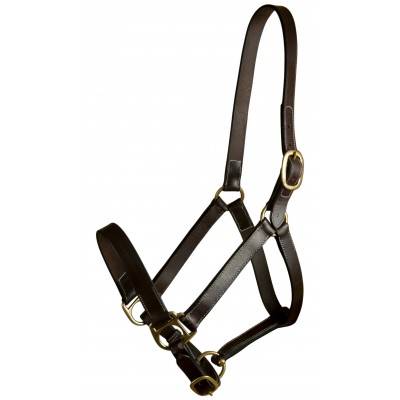 203/4 Gatsby Leather Adjustable Turnout Halter without S sku 203/4