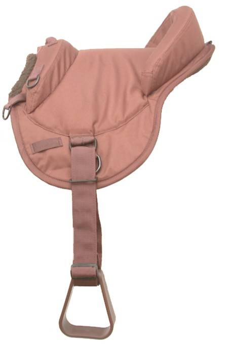 Tough-1 Brown Polypropylene Bareback Pad w/Accessory Bags Horse Tack 