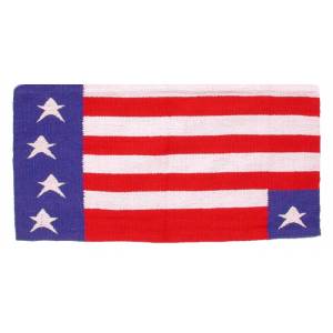 Patriotic American Flag Western Saddle Blanke