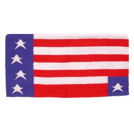 Patriotic American Flag Western Saddle Blanke