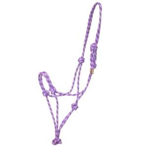 Gatsby Classic Cowboy Rope Halter - Lt Purple/Purple