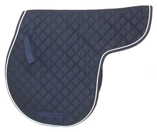NWT Navy EquiRoyal Contour Quilted Cotton Comfort Saddle Pad 30-990 