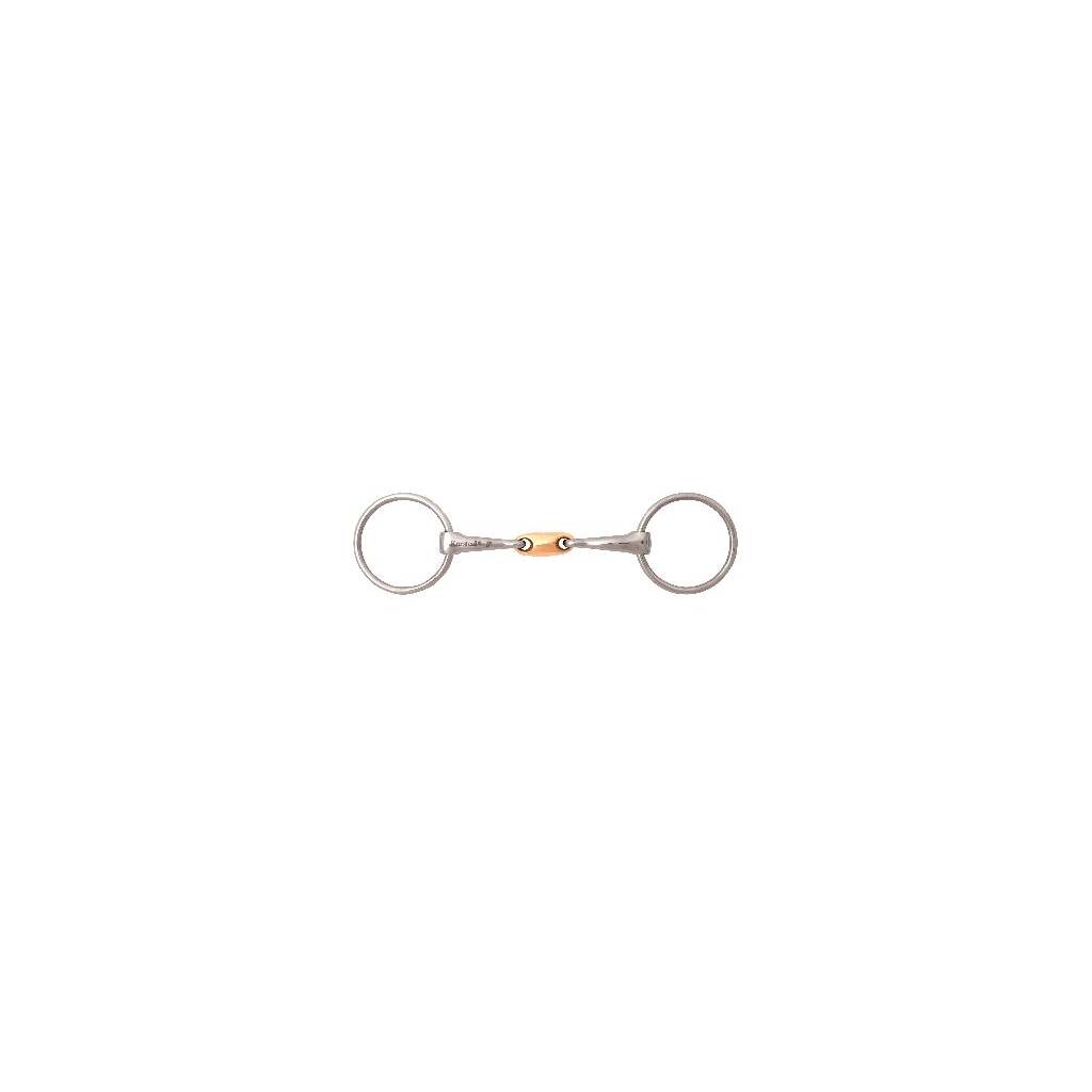 Korsteel Copper Oval Link Loose Ring Snaffle Bit