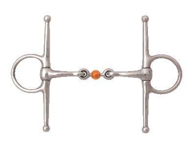 JP Korsteel Copper Ball Link Full Cheek Snaffle Bit