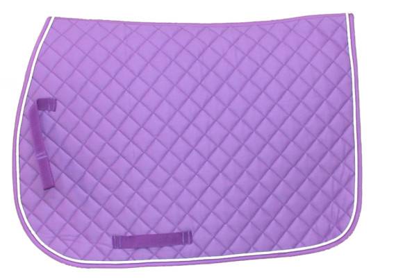 PURPLE NWT EquiRoyal Contour Quilted Cotton Comfort Saddle Pad 