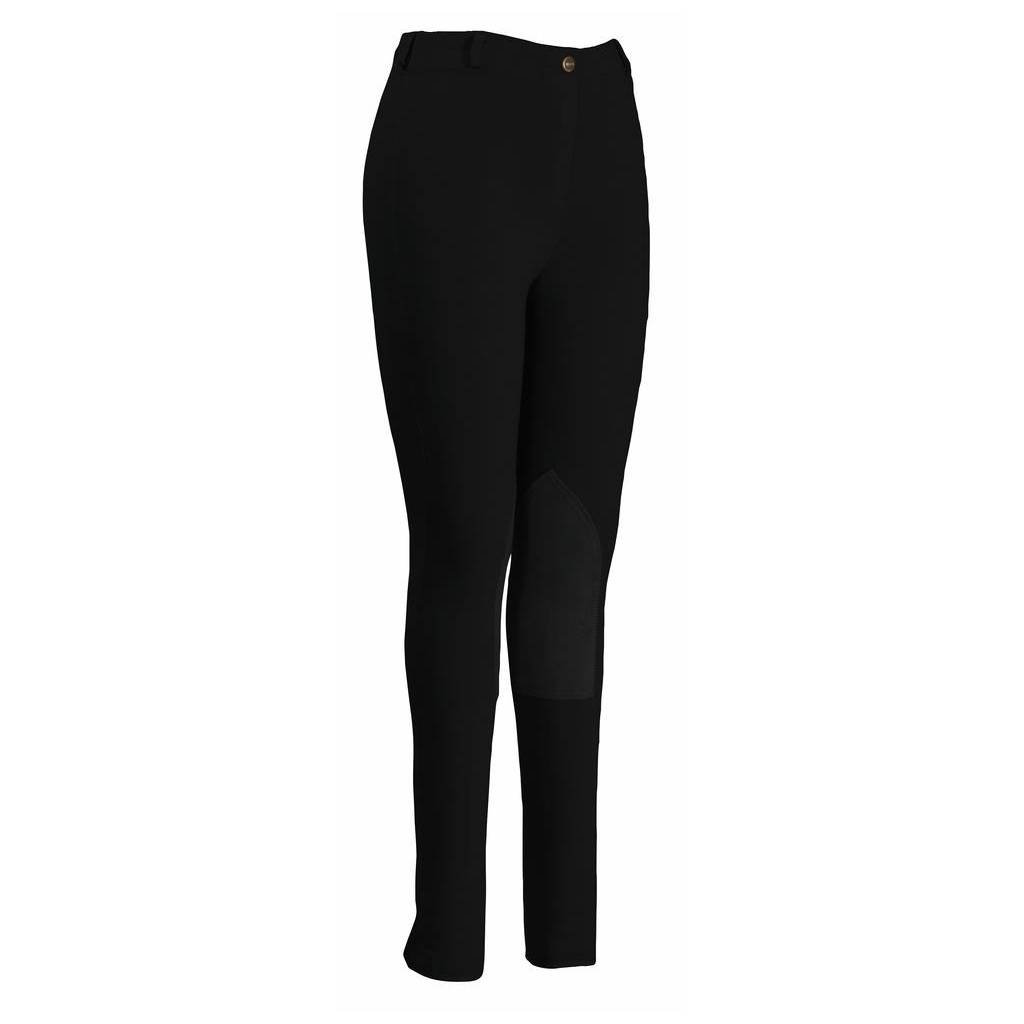 TuffRider Ladies Cotton Pull-On Knee Patch Breeches