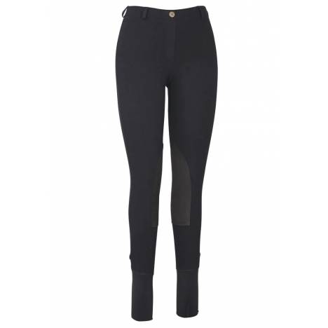 TuffRider Ladies Cotton Lowrise Pull On Knee Patch Breeches