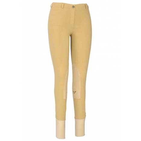 TuffRider Ladies Cotton Lowrise Pull On Knee Patch Breeches
