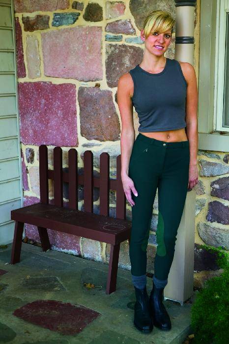 TuffRider Ladies Ribb Lowrise Knee Patch Breeches