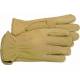 6 Pair - Unlined Deerskin Work gloves