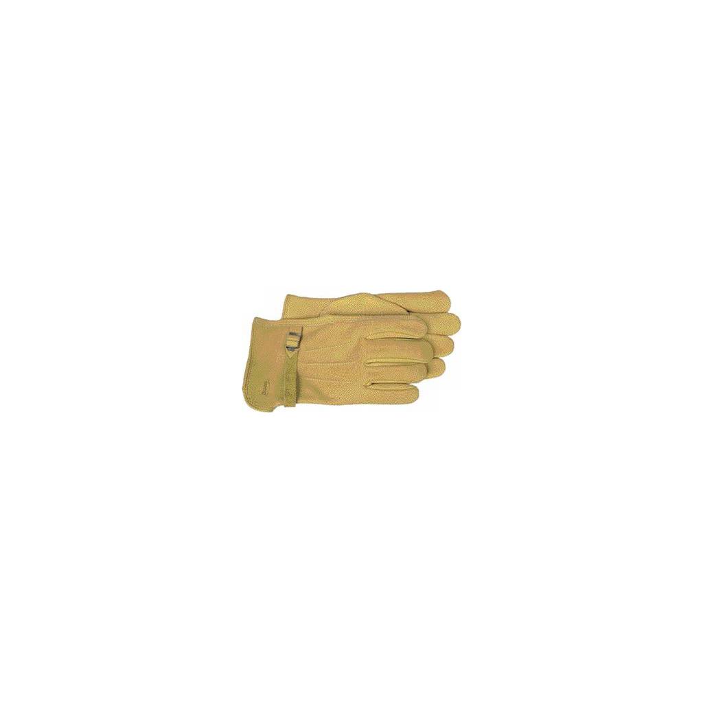 6 Pair of Grain Leather Work gloves with Wrist Buckle