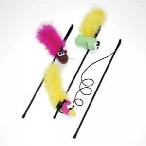 Feather Boa Cat Toy with Wand