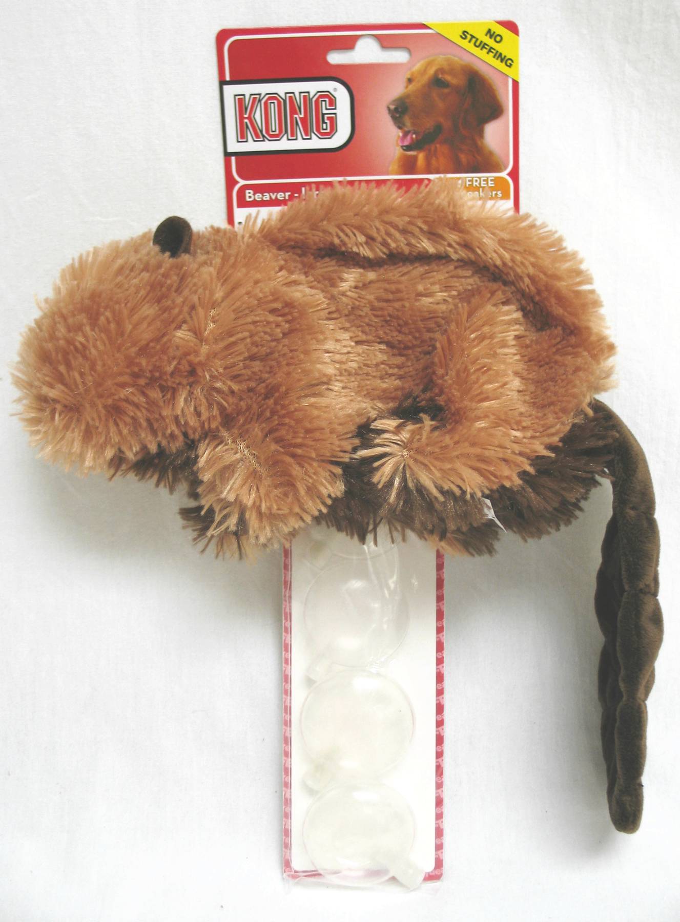 KONG Plush Beaver Toy For Dogs