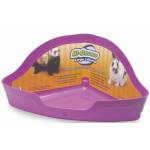 Hi-Corner Litter Pan For Small Animals