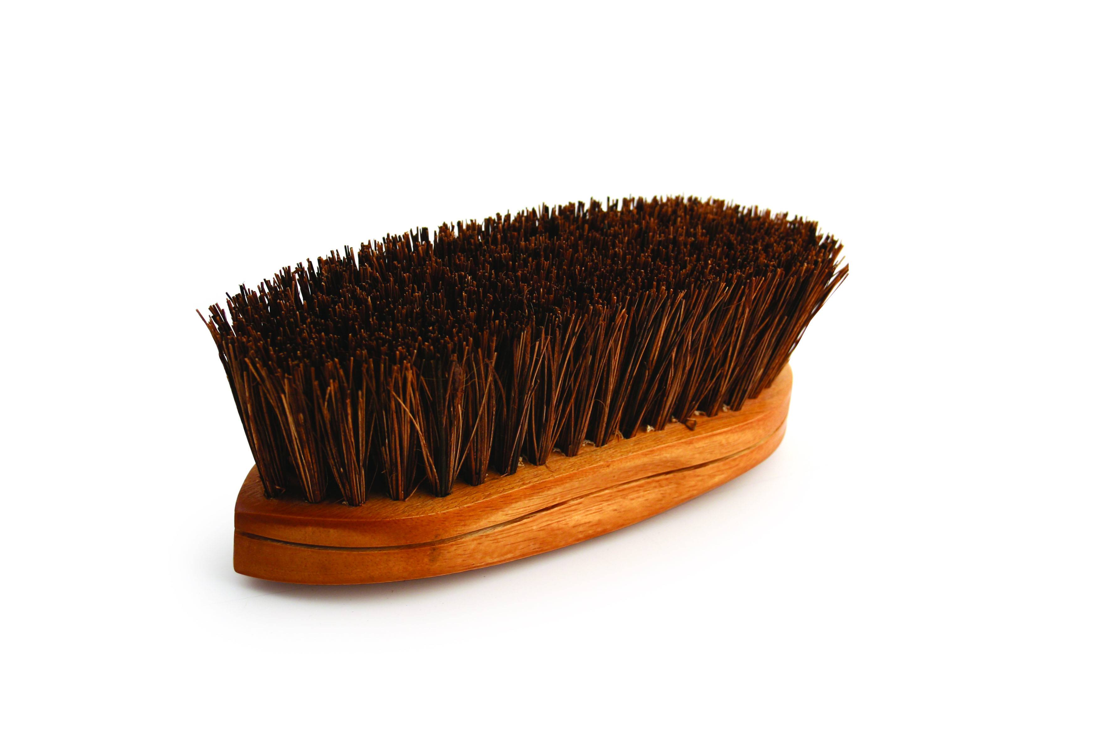 Legends Oiled Palmyra Curved-Back Mud Brush