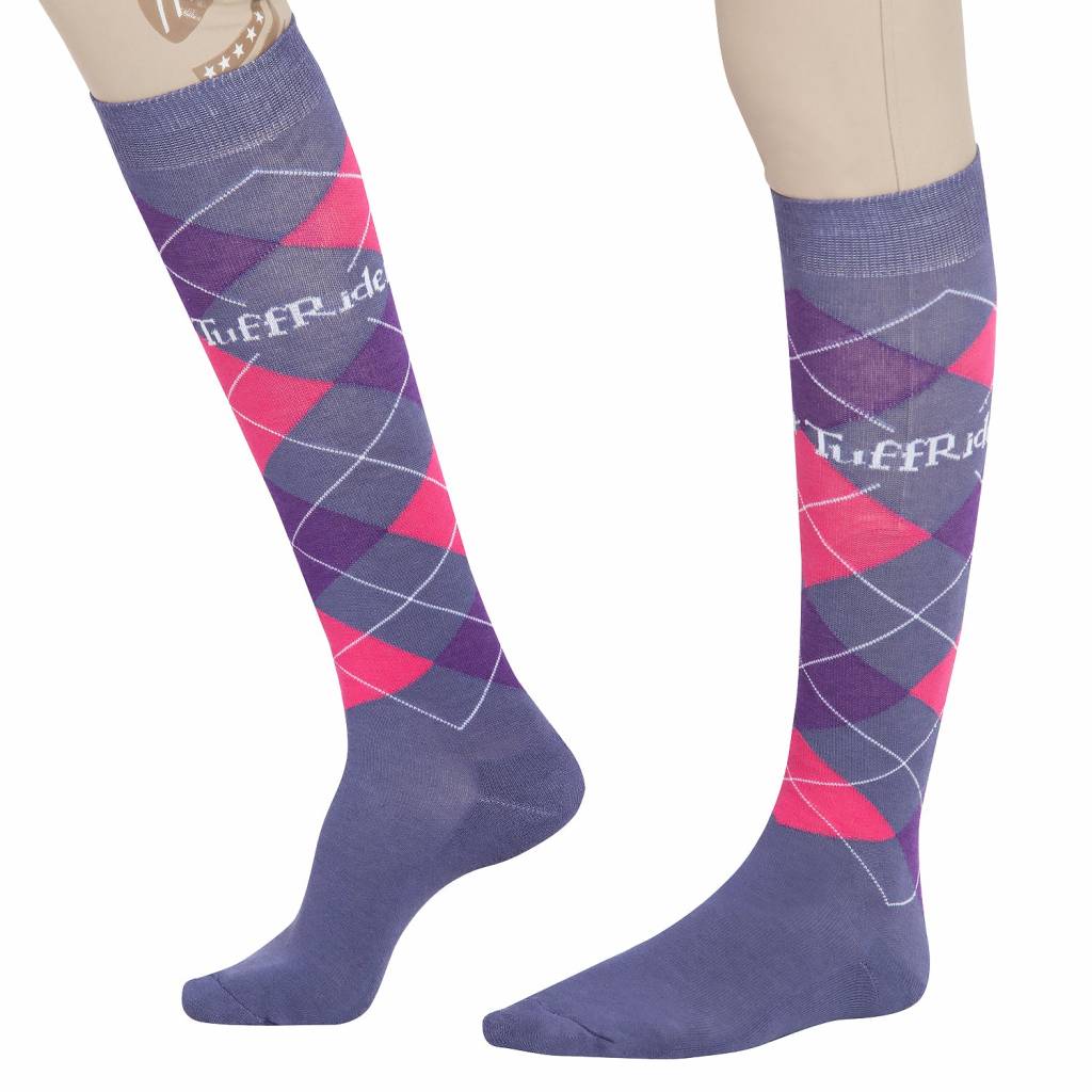 TuffRider Ladies Argyle Knee Hi Socks