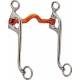 STA-BRITE Stainless Steel Copper Mouth Walking Horse Curb Bit