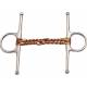 STA-BRITE Stainless Steel Double Twist Copper Mouth Snaffle Bit