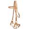 Tory Leather Side Pull - Black Iron Snaffle Bit