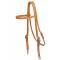 Tory Leather Browband Training Headstall - Snap Bit Ends